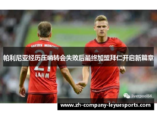 帕利尼亚经历压哨转会失败后最终加盟拜仁开启新篇章